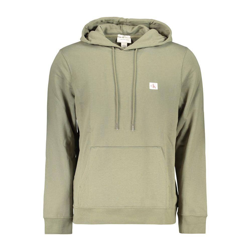 Green Cotton Men's Hoodie