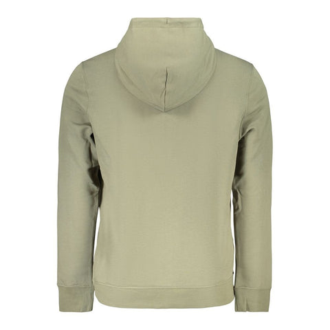Green Cotton Men's Hoodie