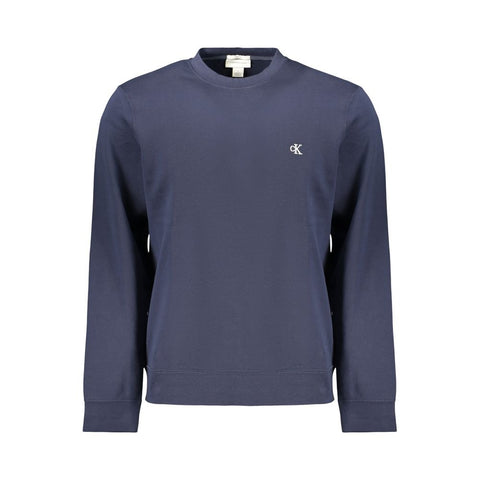 Blue Cotton Men's Sweatshirt