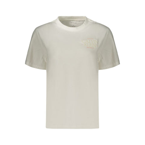 White Cotton Women's T-Shirt