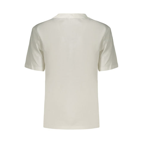 White Cotton Women's T-Shirt