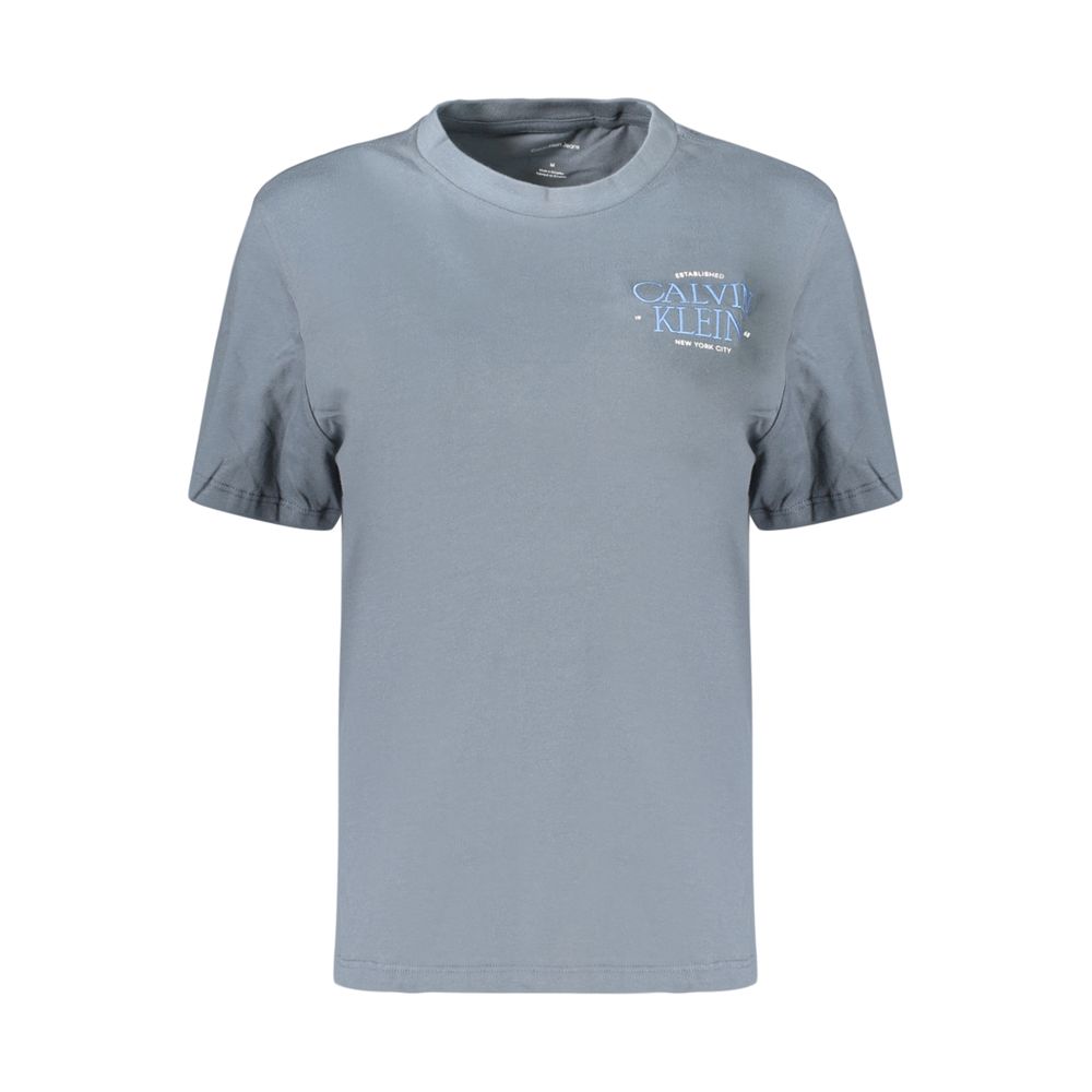 Gray Cotton Women's T-Shirt