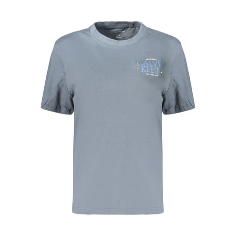 Gray Cotton Women's T-Shirt