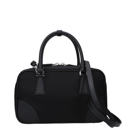 Black Fabric Handbag