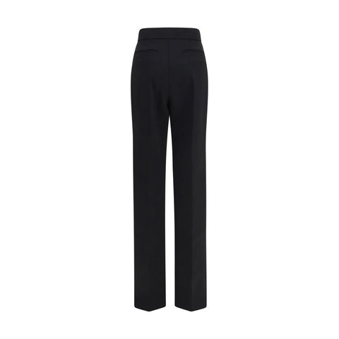 Black Wool Oves Aries Flared Pants