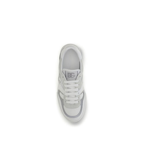 White Calf Leather Bos Taurus Low Top Sneakers