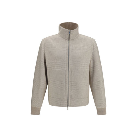 Beige Cashmere Full-Length Jacket