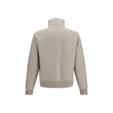 Beige Cashmere Full-Length Jacket