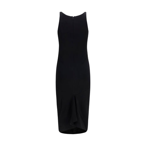 Black Viscose Casual Dress
