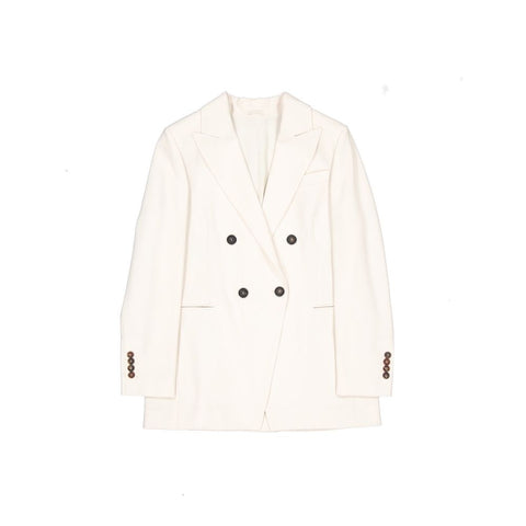 White Virgin Wool Blazer