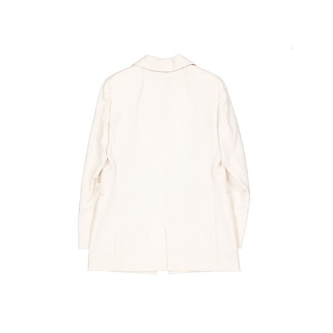 White Virgin Wool Blazer
