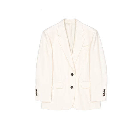 White Viscose Blazer