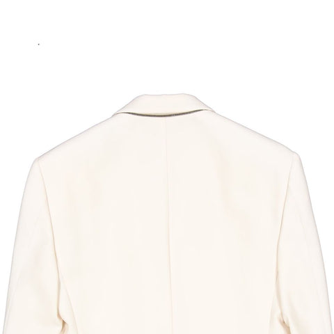 White Viscose Blazer