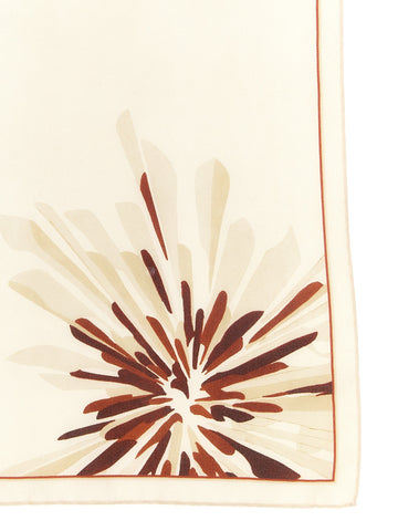 Beige Silk Scarf