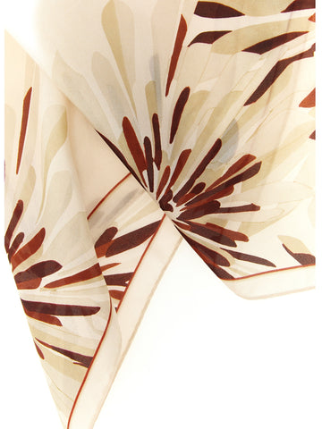 Beige Silk Scarf