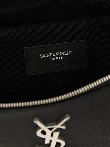 Black Lamb Leather Crossbody Bag