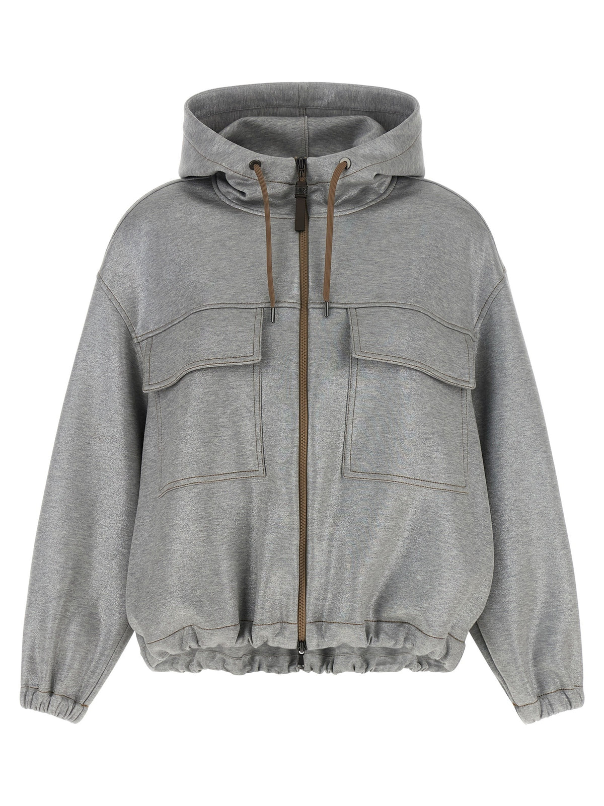 Silver Cotton Bomber