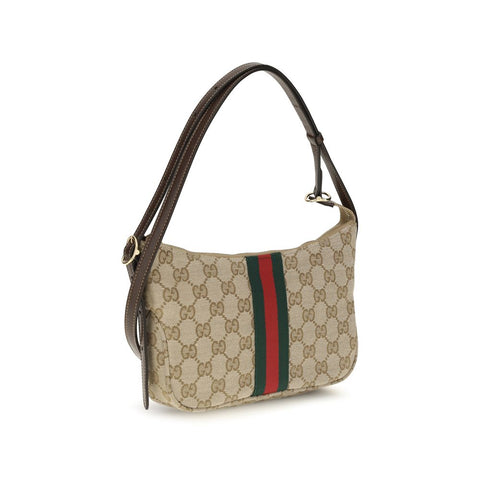Beige Polyester Shoulder Bag