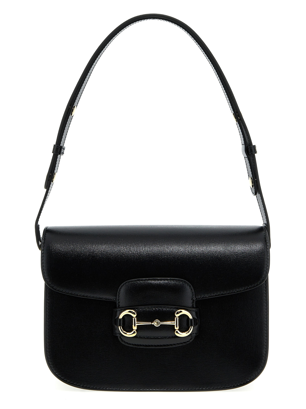 Black Leather Shoulder Bag