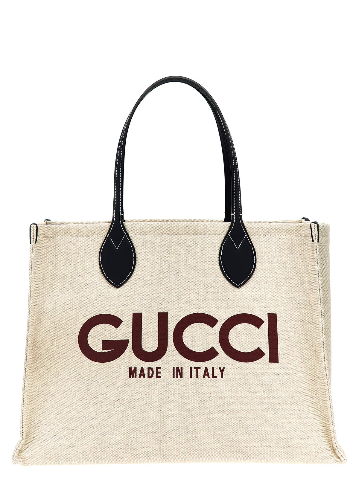 Beige Polyethylene Tote Bag
