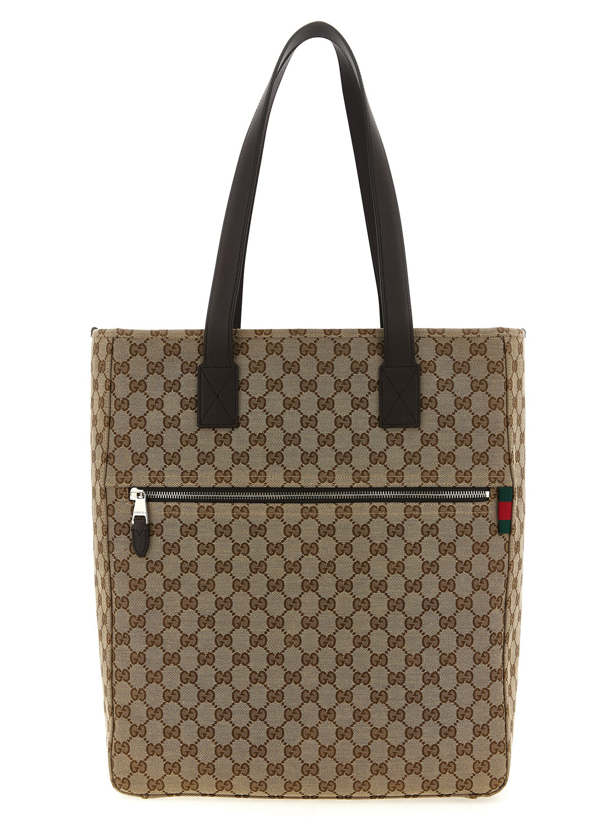Brown Polyester Shoulder Bag