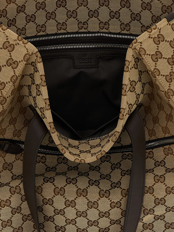 Brown Polyester Shoulder Bag