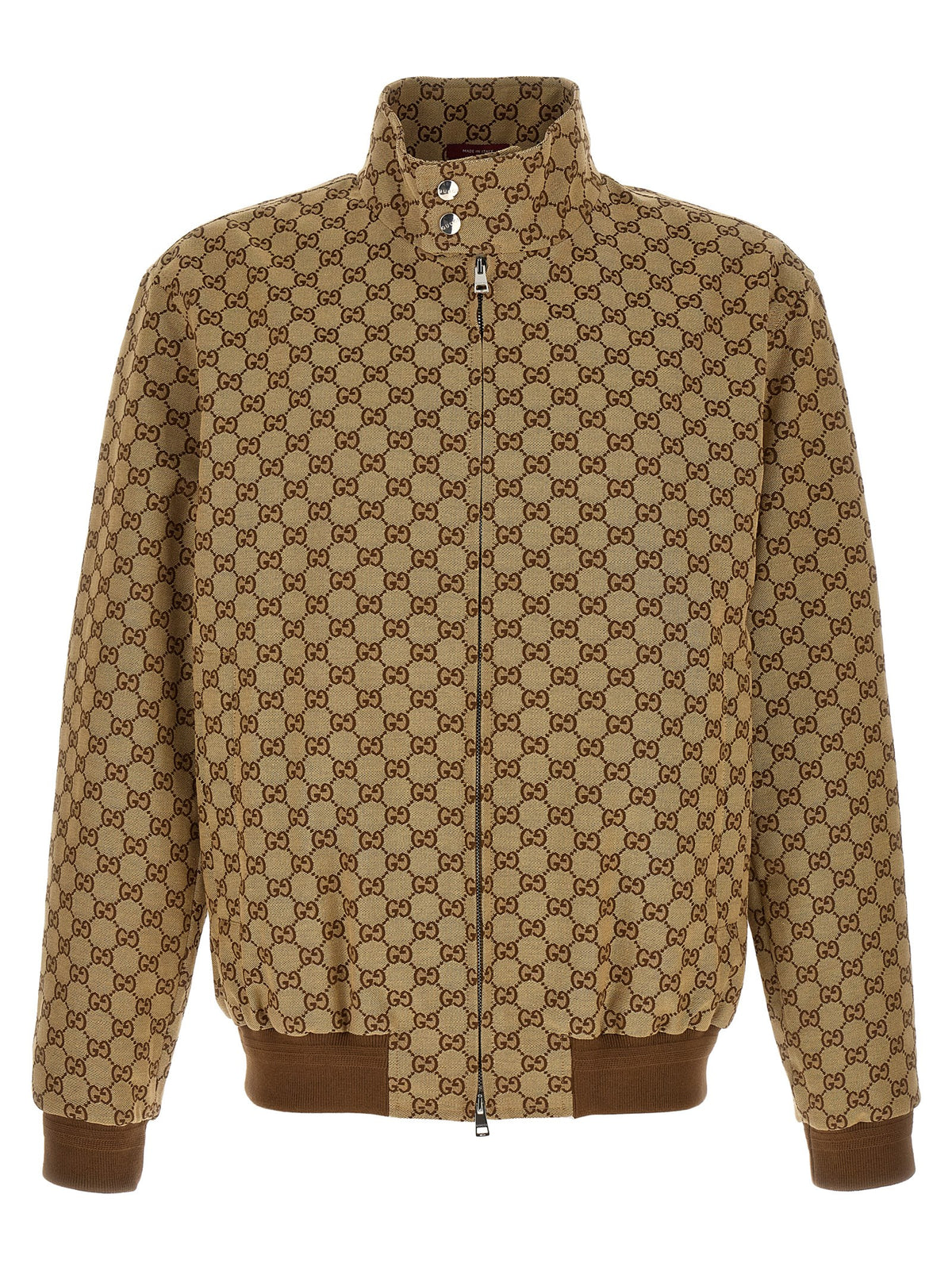 Beige Cotton Bomber
