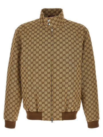 Beige Cotton Bomber