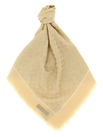 Beige Wool Scarf