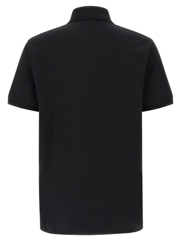 Black Cotton Polo Shirt