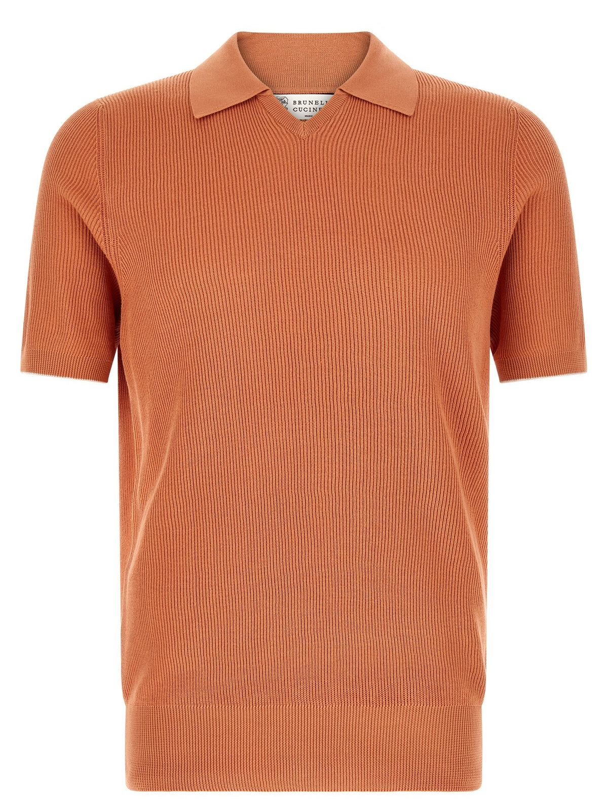 Orange Cotton Polo Shirt