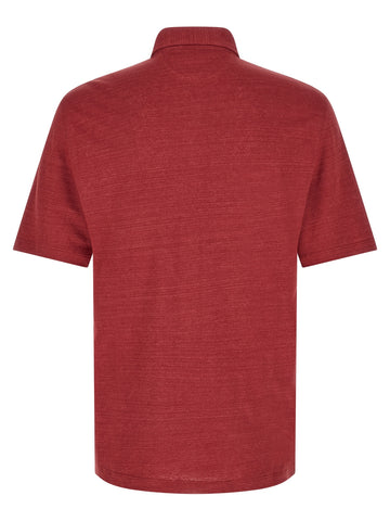 Multicolor Linen Polo Shirt