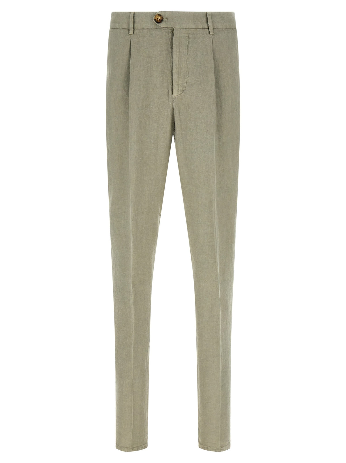 Bicolor Linen Casual Pants