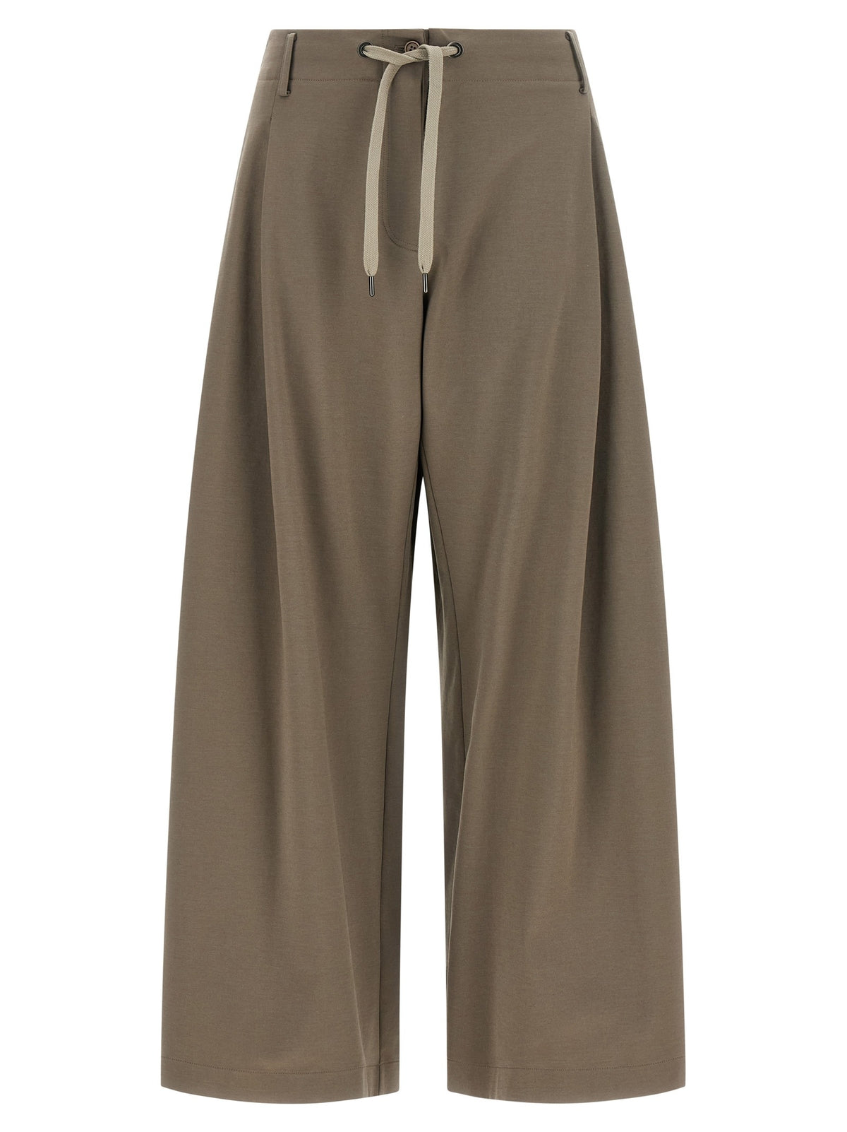 Gray Cotton Athletic Pants