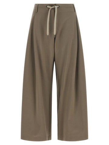 Gray Cotton Athletic Pants