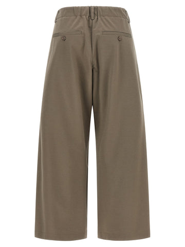 Gray Cotton Athletic Pants