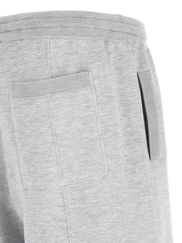 Gray Silk Bermuda Shorts