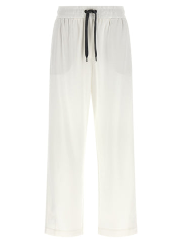 White Cotton Joggers (Workout Pants)