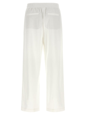 White Cotton Joggers (Workout Pants)