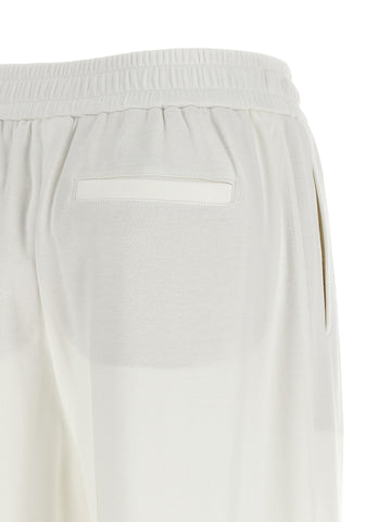 White Cotton Joggers (Workout Pants)
