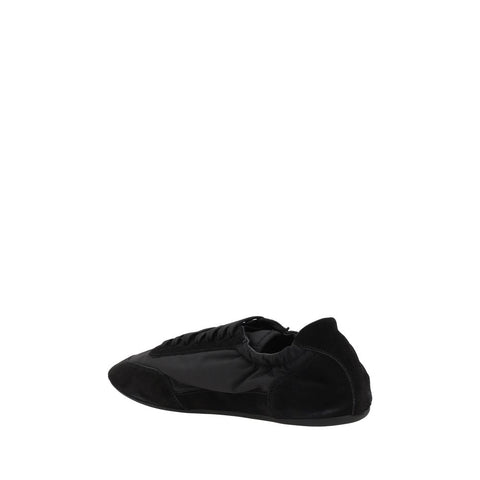 Black Rubber Athletic Sneakers