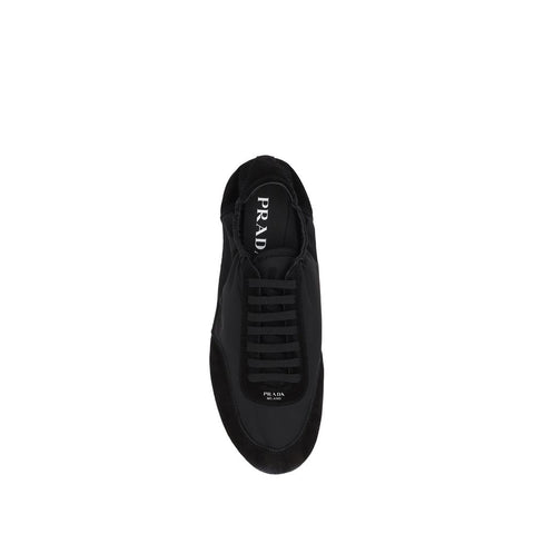Black Rubber Athletic Sneakers