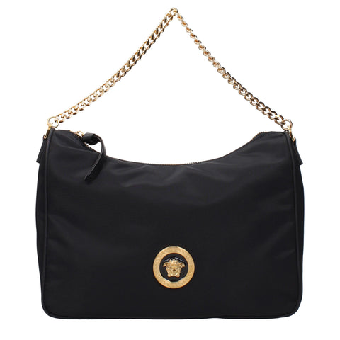 Black Fabric Handbag