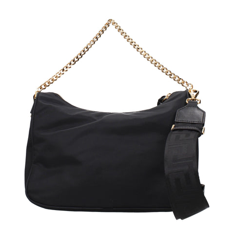 Black Fabric Handbag
