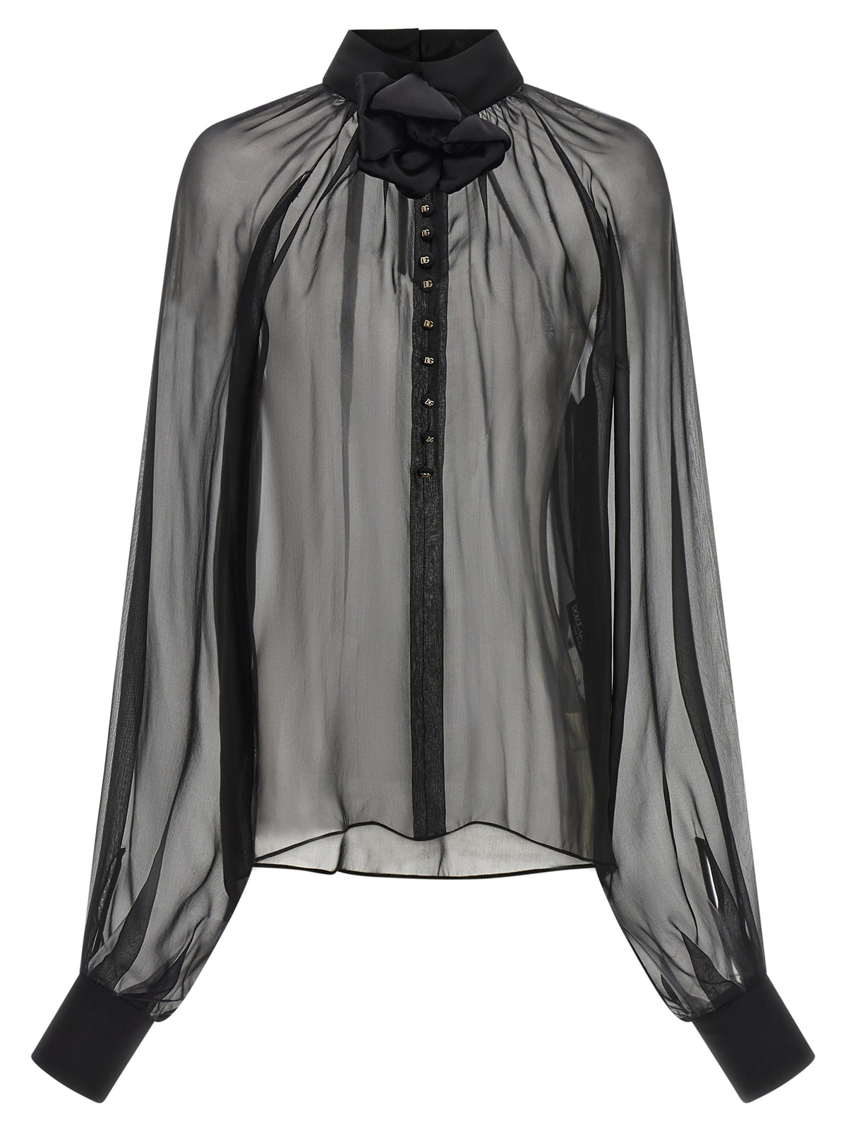 Black Silk Blouse