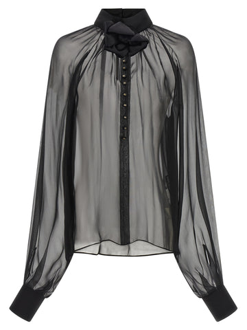 Black Silk Blouse