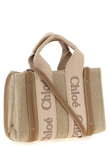 Multicolor Linen Handbag