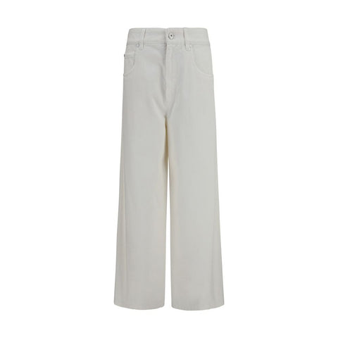Beige Cotton Jeans Denim