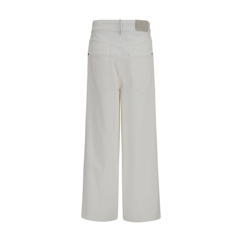 Beige Cotton Jeans Denim