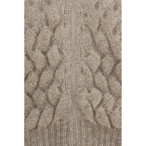 Beige Mohair Cardigan